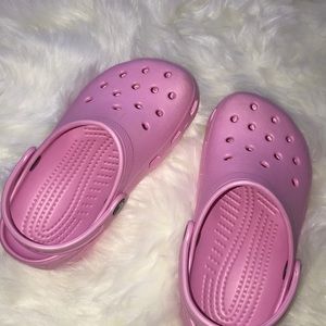 Light pink crocs! Worn once